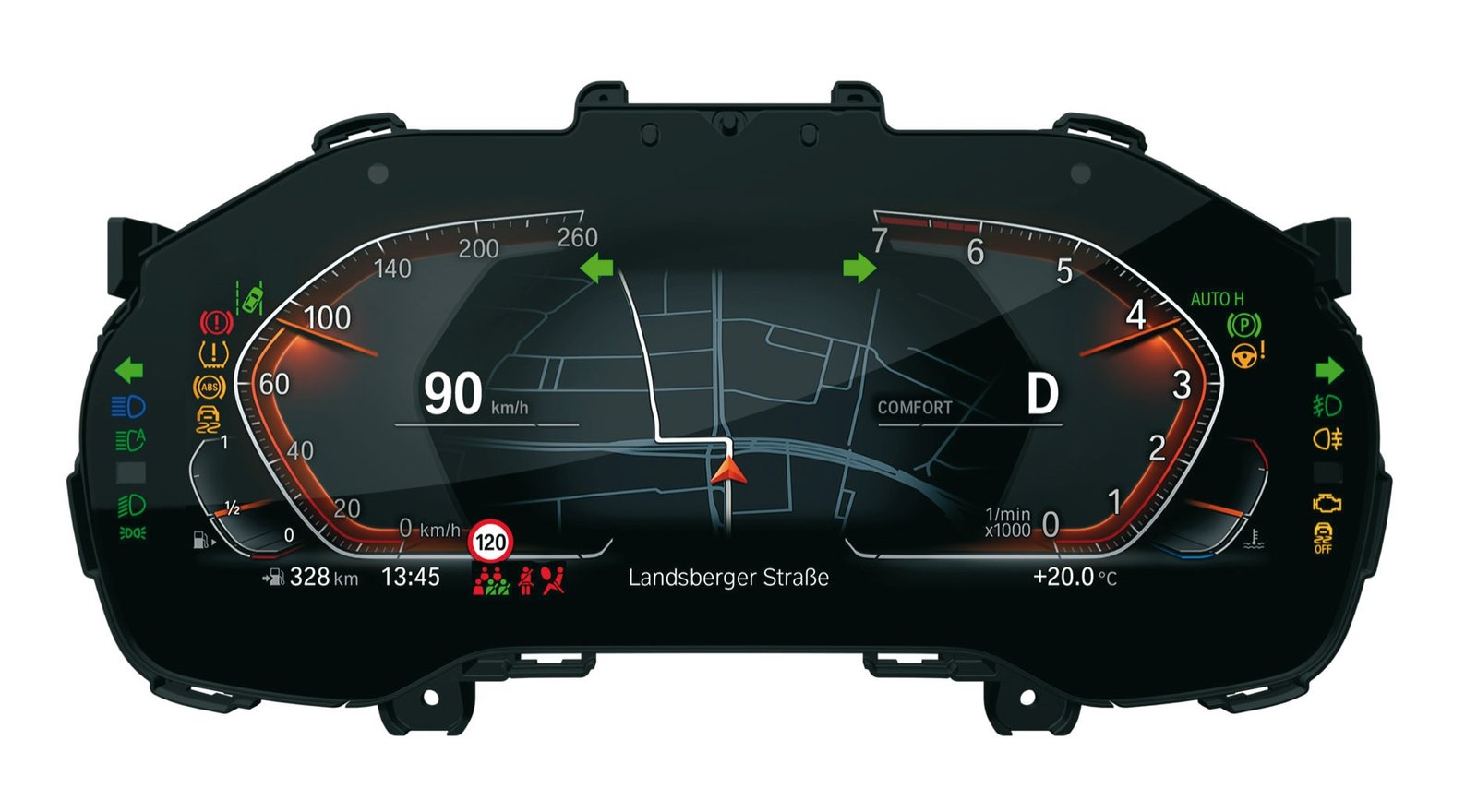 Combiné d'instruments Black Panel 12,3 - SP21