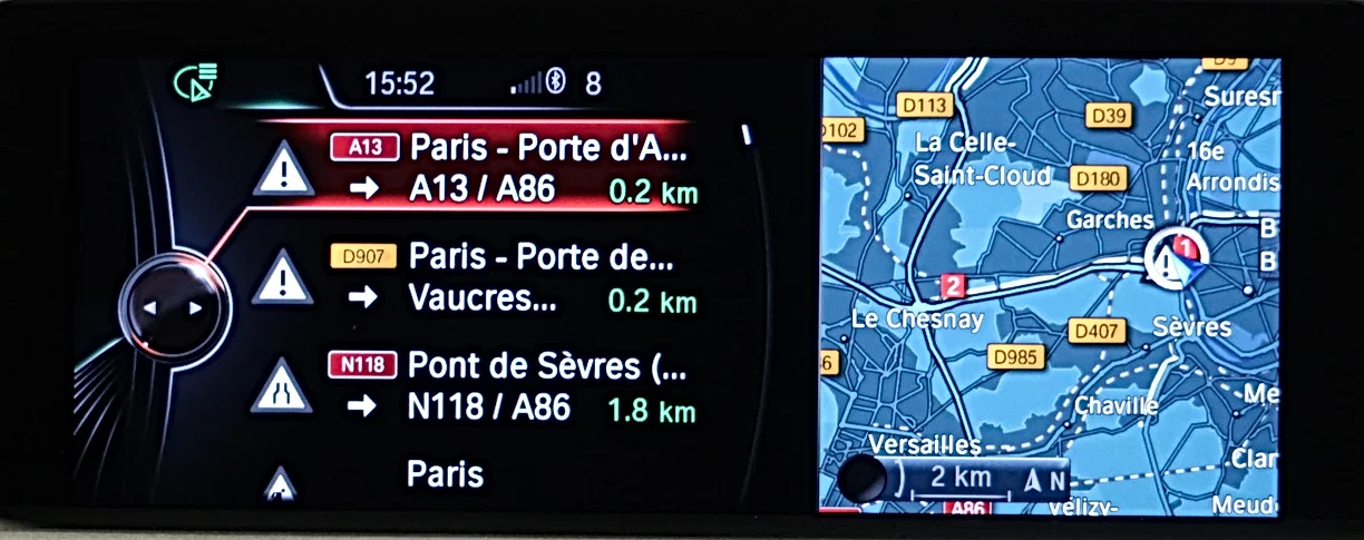 BMW Informations trafic
