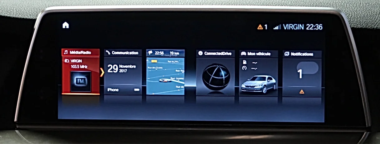 BMW iDrive 4 menu multimédia