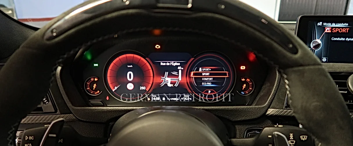 Design compteur digital BMW
