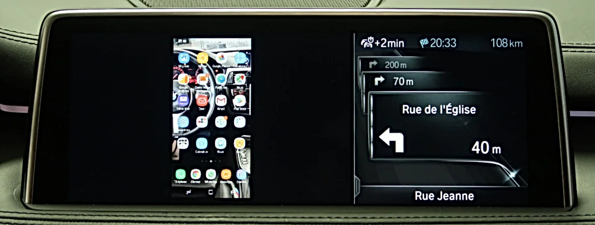 BMW iDrive 4 MirrorLink navigation