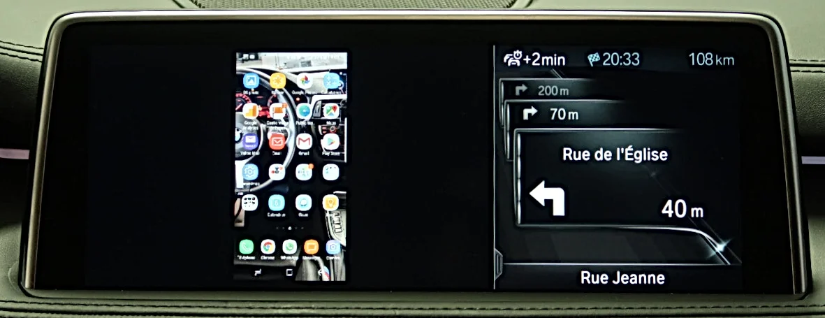 BMW iDrive 4 smartphone et navigation