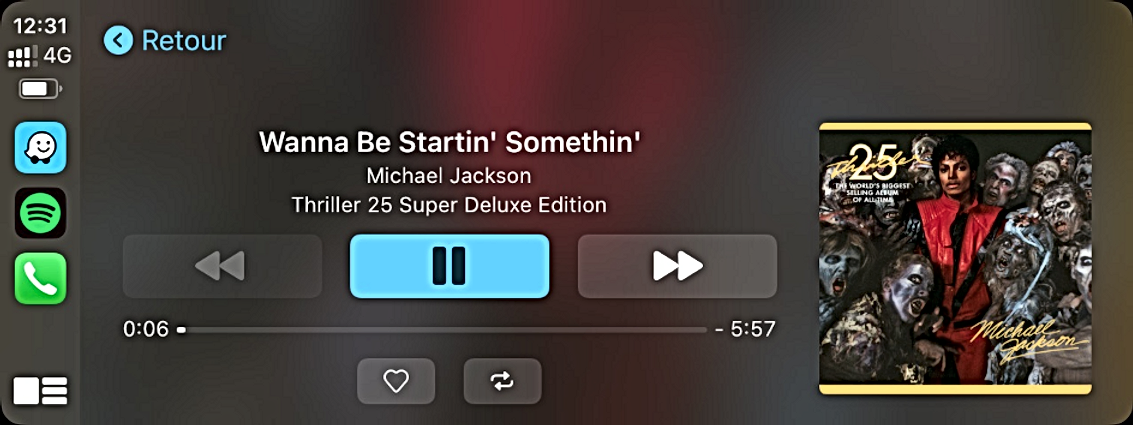Musique Apple CarPlay