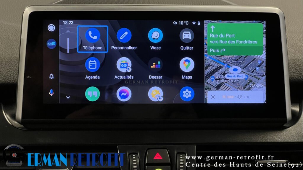 Système ANDROID Desk High – GERMAN RETROFIT, en déploiement BMW Série 2 Active Tourer 225iX de 2016