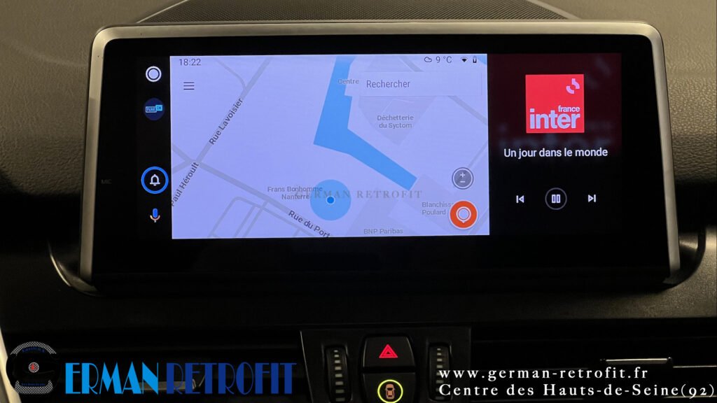 Système ANDROID Desk High – GERMAN RETROFIT, en déploiement BMW Série 2 Active Tourer 225iX de 2016
