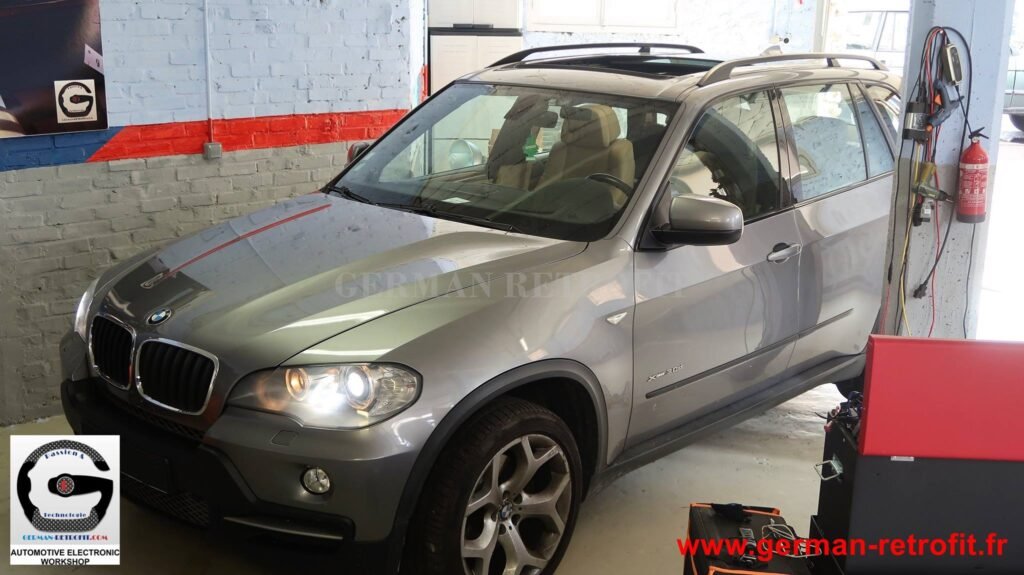 Système iDrive BMW 2018 de dernière génération sur le X5 E70 de 2008 pré-équipé en système CCC