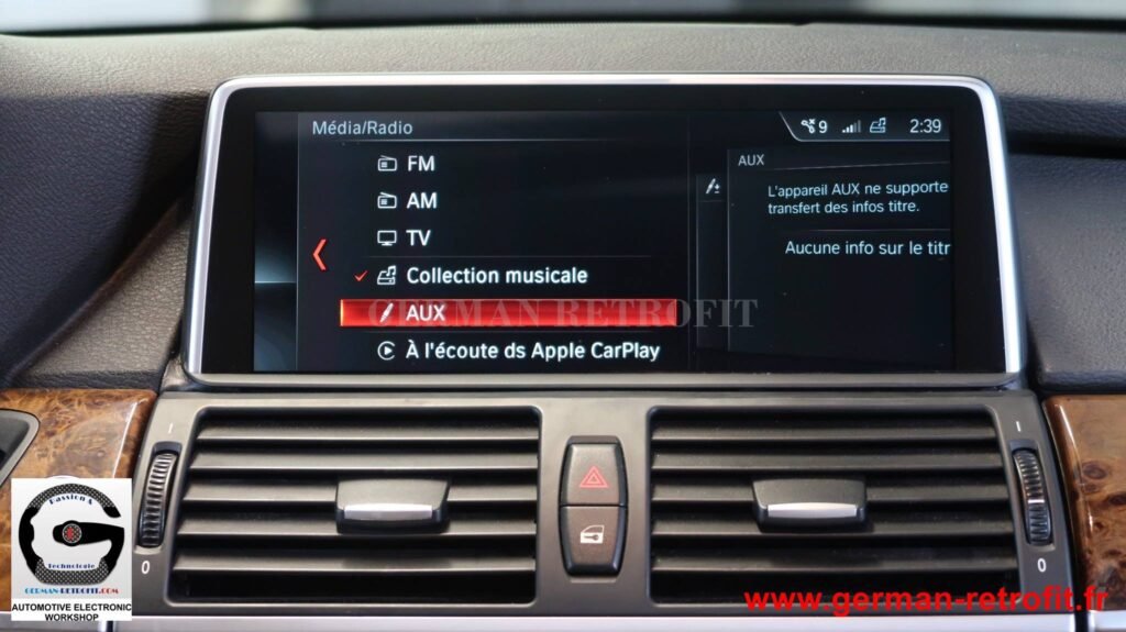 Système iDrive BMW 2018 de dernière génération sur le X5 E70 de 2008 pré-équipé en système CCC