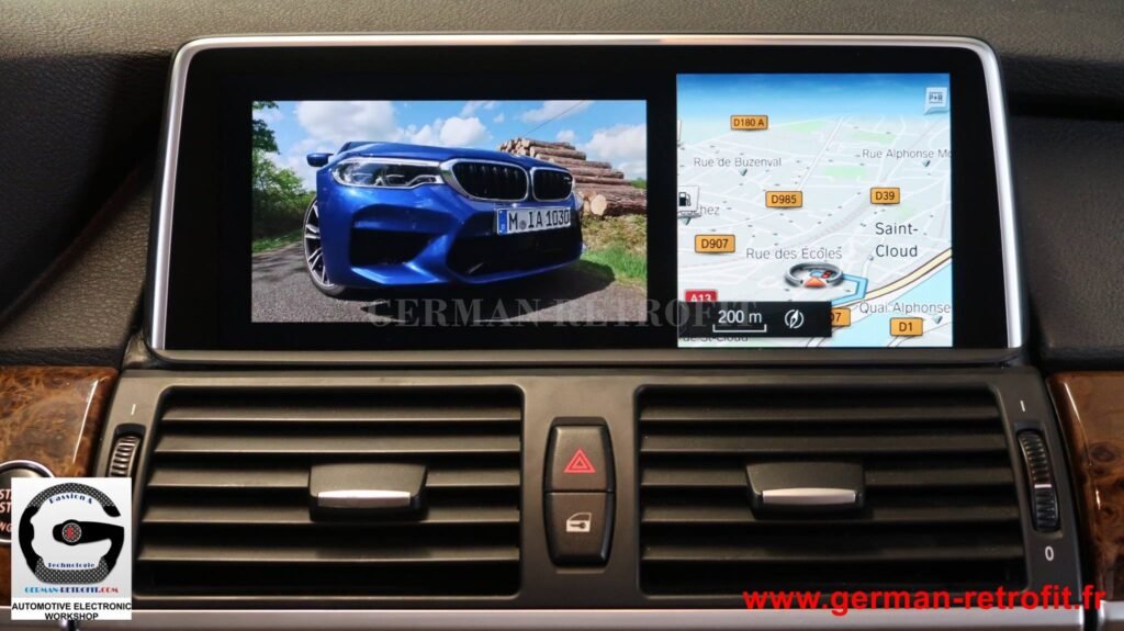 Système iDrive BMW 2018 de dernière génération sur le X5 E70 de 2008 pré-équipé en système CCC