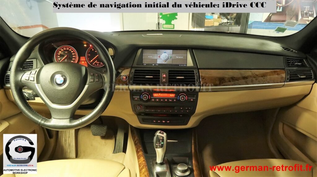 Système iDrive BMW 2018 de dernière génération sur le X5 E70 de 2008 pré-équipé en système CCC