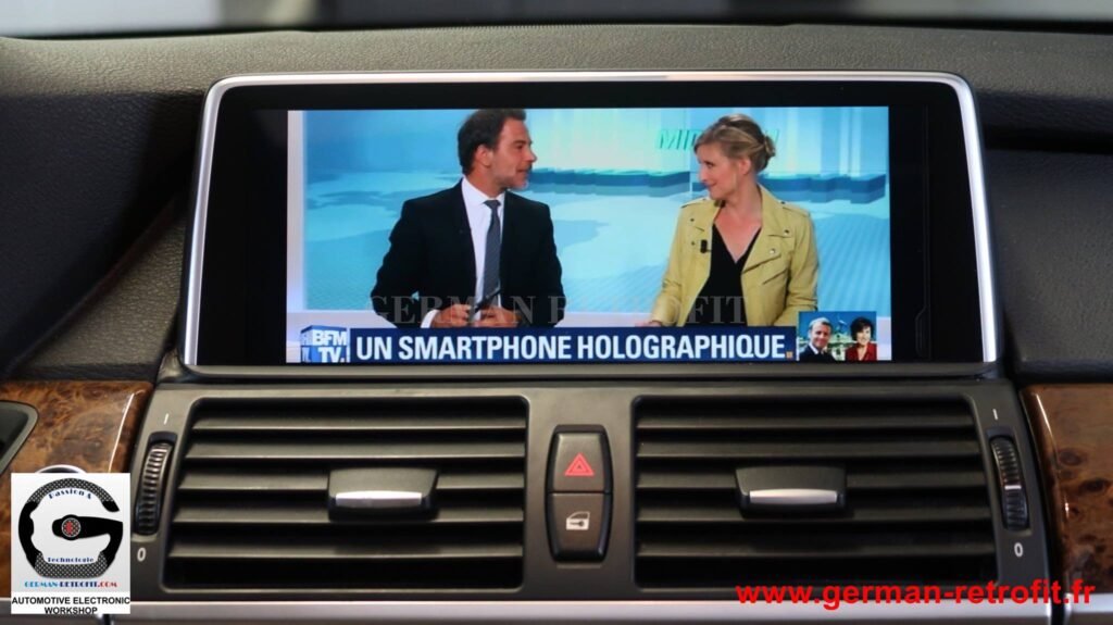 Système iDrive BMW 2018 de dernière génération sur le X5 E70 de 2008 pré-équipé en système CCC