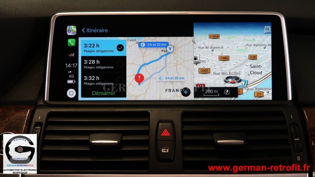 Système iDrive BMW 2018 de dernière génération sur le X5 E70 de 2008 pré-équipé en système CCC