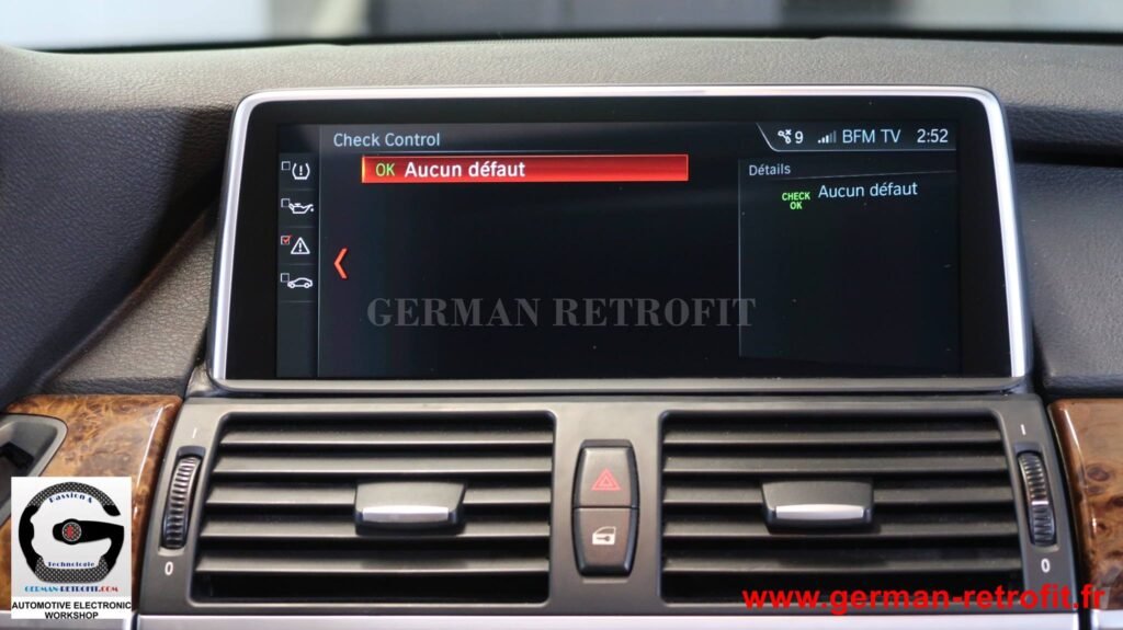 Système iDrive BMW 2018 de dernière génération sur le X5 E70 de 2008 pré-équipé en système CCC
