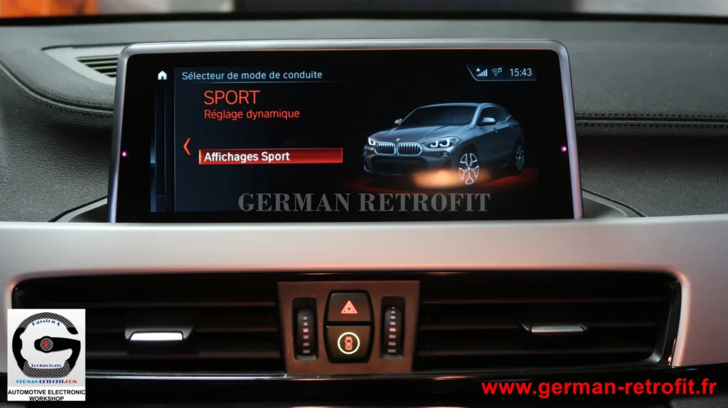 Nouveau BMW X2 F39 : Post-équipement du système iDrive Professional BMW de dernière génération