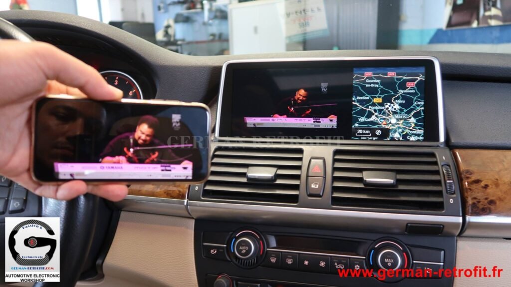 Système iDrive BMW 2018 de dernière génération sur le X5 E70 de 2008 pré-équipé en système CCC