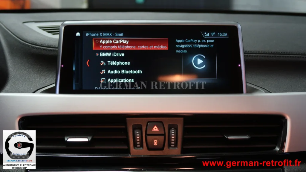 Nouveau BMW X2 F39 : Post-équipement du système iDrive Professional BMW de dernière génération