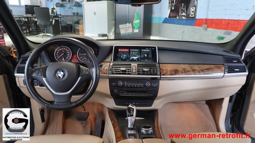 Système iDrive BMW 2018 de dernière génération sur le X5 E70 de 2008 pré-équipé en système CCC