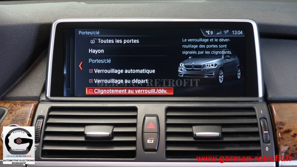 Système iDrive BMW 2018 de dernière génération sur le X5 E70 de 2008 pré-équipé en système CCC