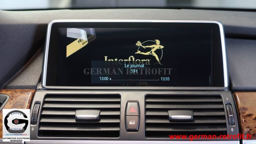 Système iDrive BMW 2018 de dernière génération sur le X5 E70 de 2008 pré-équipé en système CCC