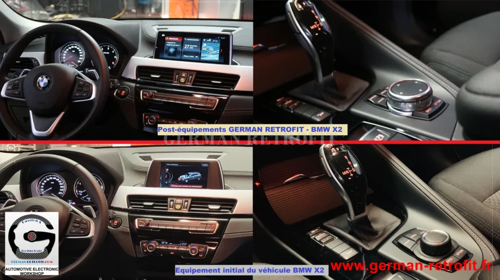 Nouveau BMW X2 F39 : Post-équipement du système iDrive Professional BMW de dernière génération