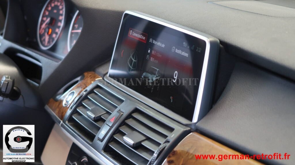 Système iDrive BMW 2018 de dernière génération sur le X5 E70 de 2008 pré-équipé en système CCC