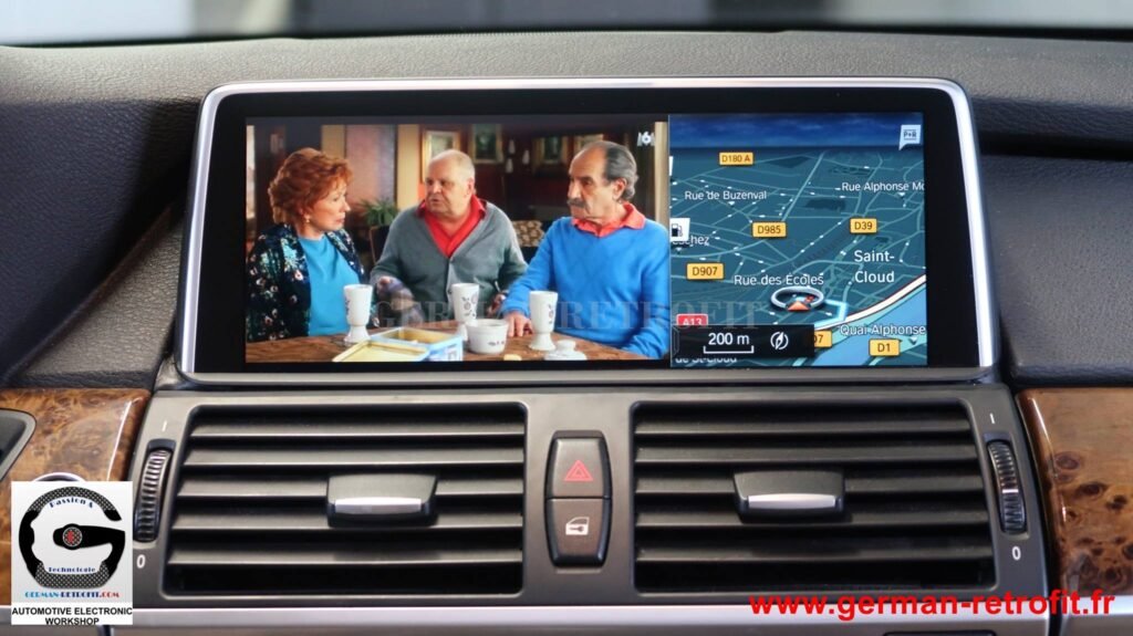 Système iDrive BMW 2018 de dernière génération sur le X5 E70 de 2008 pré-équipé en système CCC