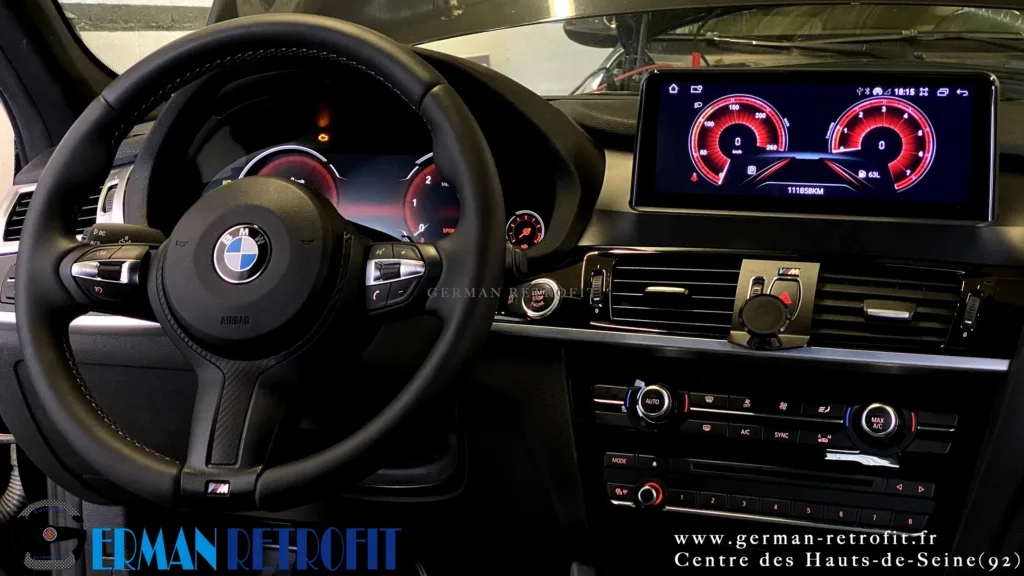 Système ANDROID Desk High – GERMAN RETROFIT, en déploiement sur la BMW X4 F26 20dX B47 de 2014