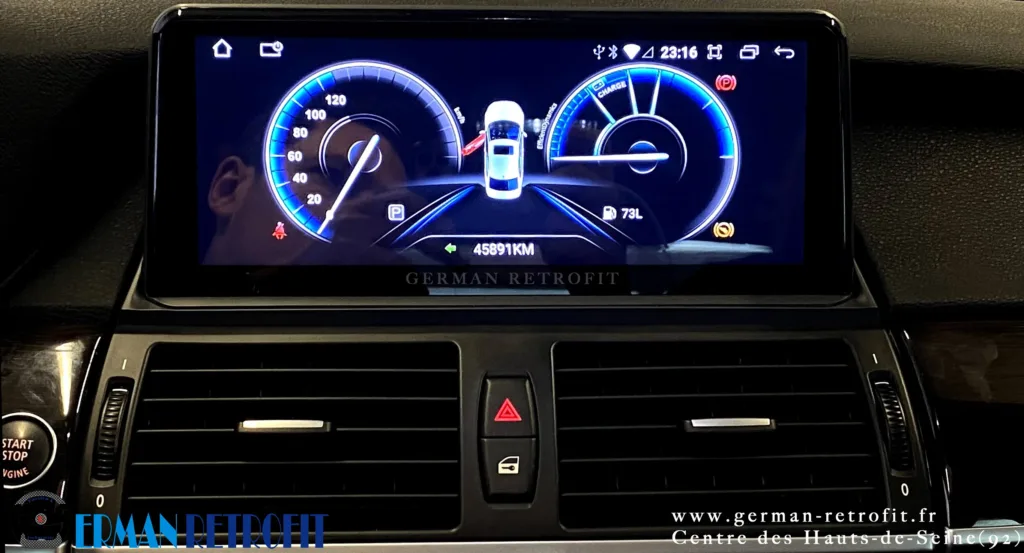 Système ANDROID Desk High – GERMAN RETROFIT, en déploiement sur la BMW X6 E71 35dX de 2009