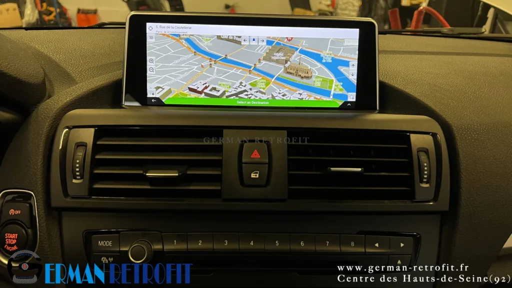 Système ANDROID Desk High – GERMAN RETROFIT, en déploiement sur la BMW Série 1 F20 de 2014
