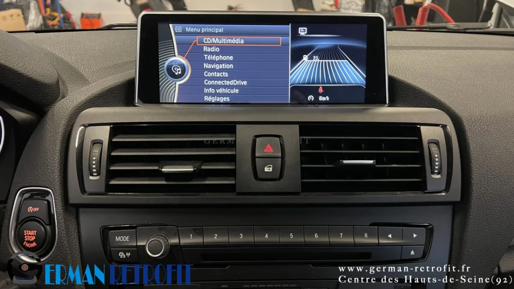 Système ANDROID Desk High – GERMAN RETROFIT, en déploiement sur la BMW Série 1 F20 de 2014