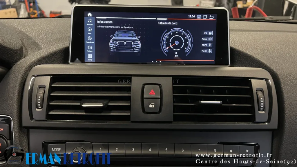 Système ANDROID Desk High – GERMAN RETROFIT, en déploiement sur la BMW Série 1 F20 de 2014