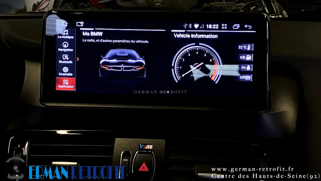 Système ANDROID Desk High – GERMAN RETROFIT, en déploiement sur la BMW X4 F26 20dX B47 de 2014