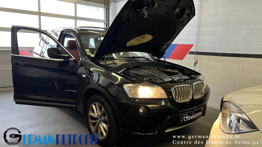 Système ANDROID Desk High – GERMAN RETROFIT, en déploiement sur la BMW X3 E25 35dX de 2012