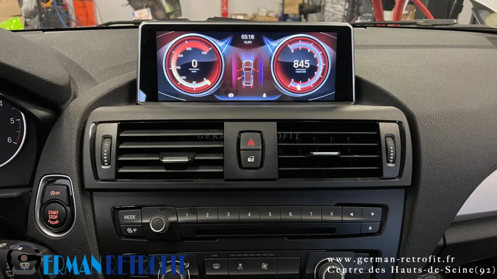Système ANDROID Desk High – GERMAN RETROFIT, en déploiement sur la BMW Série 1 F20 de 2014