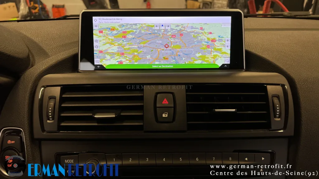 Système ANDROID Desk High – GERMAN RETROFIT, en déploiement sur la BMW Série 1 F20 de 2014