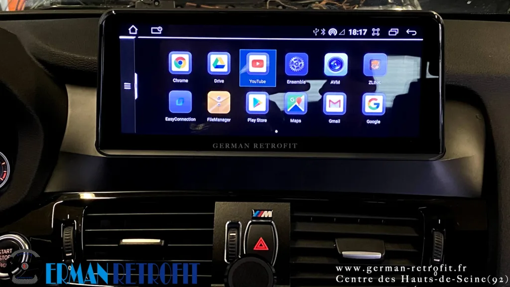 Système ANDROID Desk High – GERMAN RETROFIT, en déploiement sur la BMW X4 F26 20dX B47 de 2014