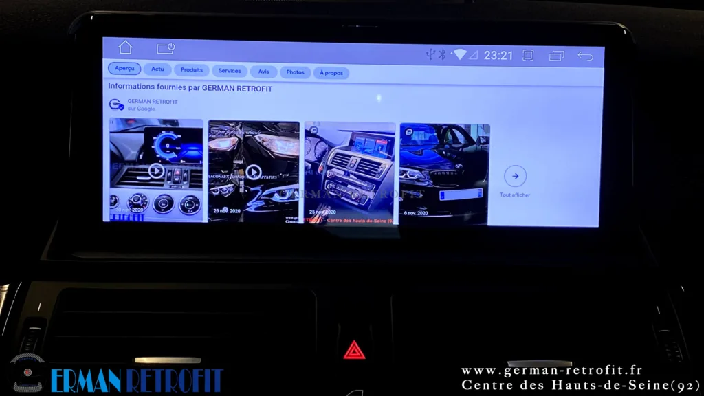 Système ANDROID Desk High – GERMAN RETROFIT, en déploiement sur la BMW X6 E71 35dX de 2009