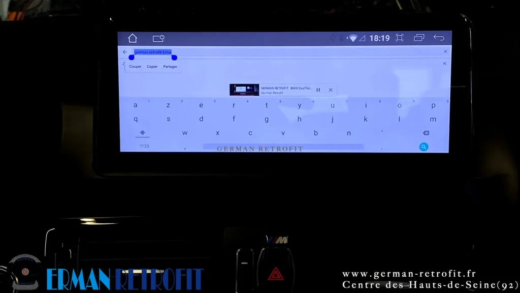 Système ANDROID Desk High – GERMAN RETROFIT, en déploiement sur la BMW X4 F26 20dX B47 de 2014