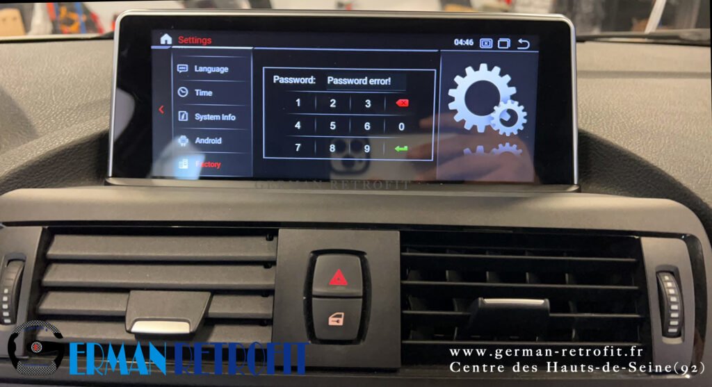 Système ANDROID Desk High – GERMAN RETROFIT, en déploiement sur la BMW Série 1 F20 de 2014