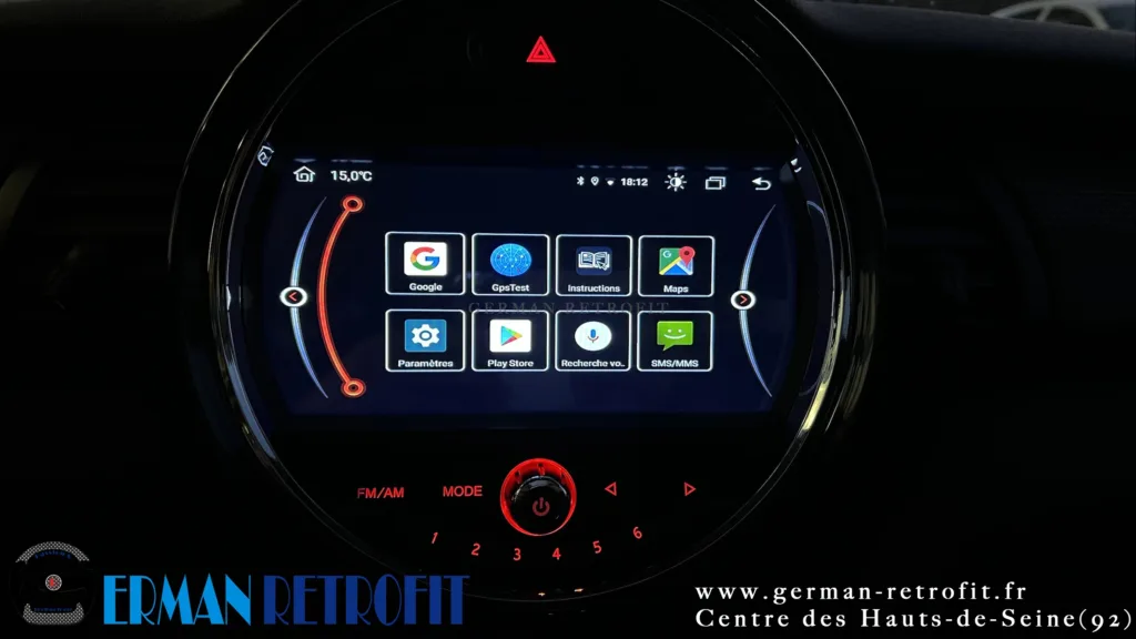 Système ANDROID Desk High – GERMAN RETROFIT, en déploiement sur la MINI Cooper F56 de 2016