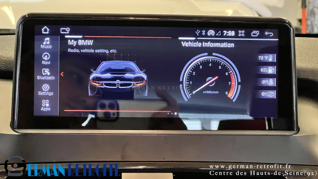 Système ANDROID Desk High – GERMAN RETROFIT, en déploiement sur la BMW X3 E25 35dX de 2012