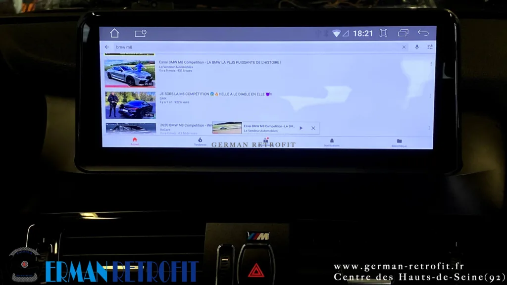 Système ANDROID Desk High – GERMAN RETROFIT, en déploiement sur la BMW X4 F26 20dX B47 de 2014