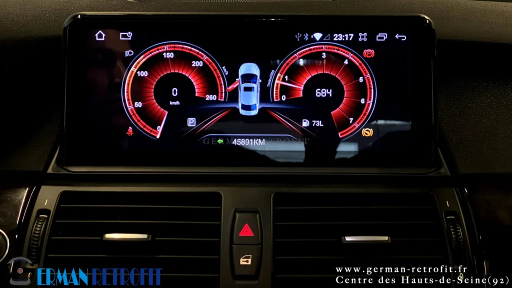 Système ANDROID Desk High – GERMAN RETROFIT, en déploiement sur la BMW X6 E71 35dX de 2009