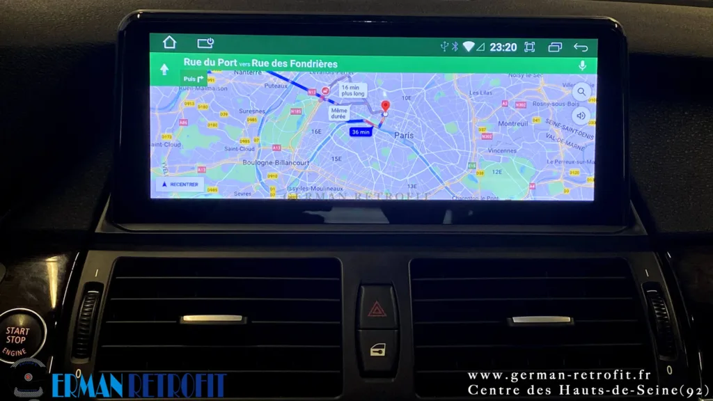 Système ANDROID Desk High – GERMAN RETROFIT, en déploiement sur la BMW X6 E71 35dX de 2009