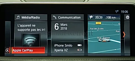 Système IDrive 4′ génération german retrofit paris france